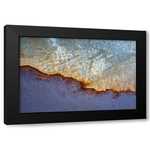 Metal Patterns II Black Modern Wood Framed Art Print by Mahan, Kathy