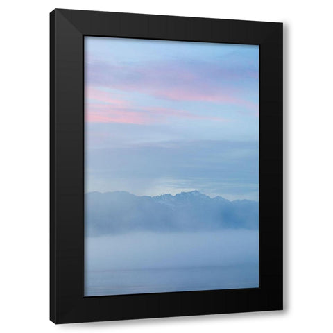 Hood Canal Sunset II Black Modern Wood Framed Art Print with Double Matting by Mahan, Kathy