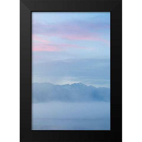 Hood Canal Sunset II Black Modern Wood Framed Art Print by Mahan, Kathy