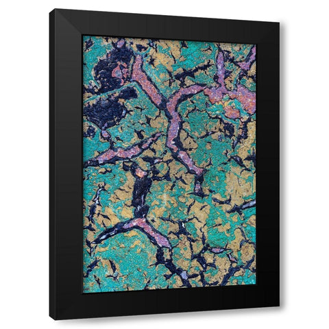 The Art of Peeling Paint II Black Modern Wood Framed Art Print by Mahan, Kathy