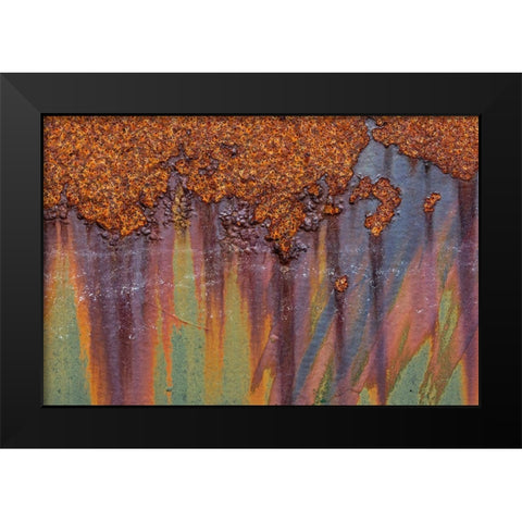 Rust I Black Modern Wood Framed Art Print by Mahan, Kathy