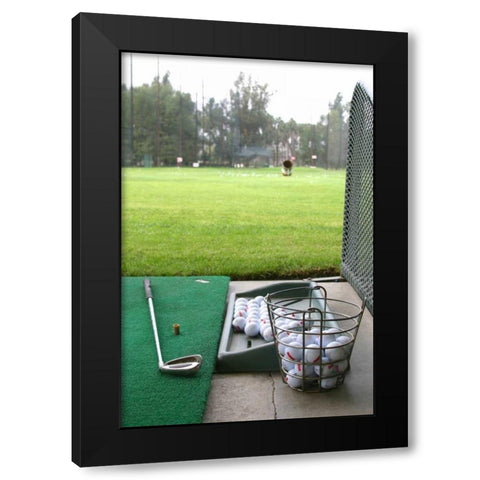 Golf II Black Modern Wood Framed Art Print with Double Matting by Millet, Karyn