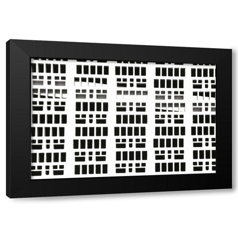 Shadows I Black Modern Wood Framed Art Print with Double Matting by Millet, Karyn