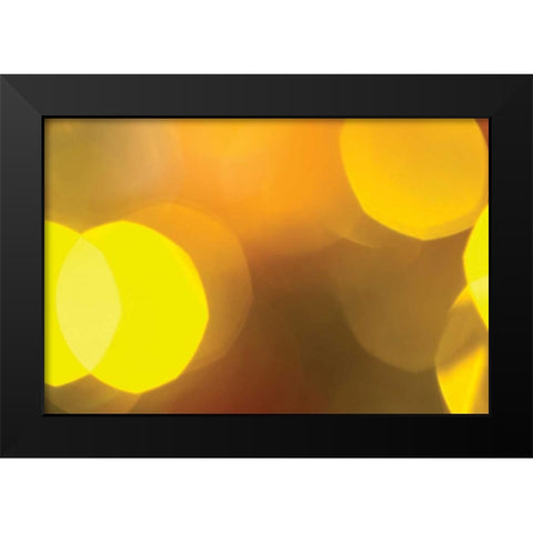 Yellow Black Modern Wood Framed Art Print by Millet, Karyn
