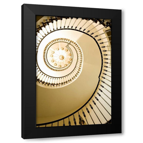 Taking the Stairs II Black Modern Wood Framed Art Print with Double Matting by Millet, Karyn