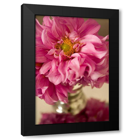 Pink Bouquet Black Modern Wood Framed Art Print by Millet, Karyn