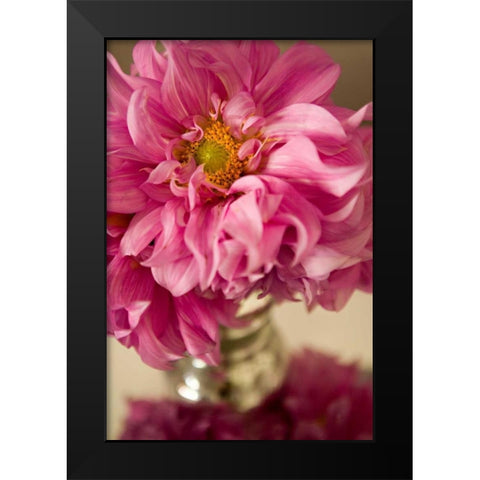 Pink Bouquet Black Modern Wood Framed Art Print by Millet, Karyn