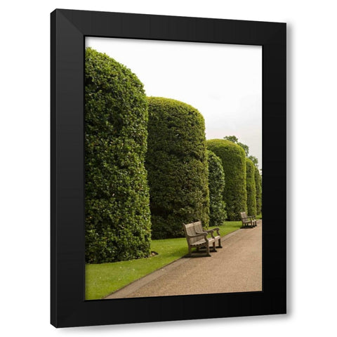 Place to Sit II Black Modern Wood Framed Art Print with Double Matting by Millet, Karyn