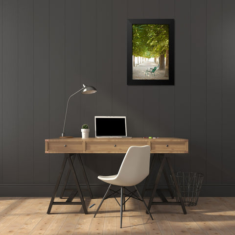 Place to Sit III Black Modern Wood Framed Art Print by Millet, Karyn