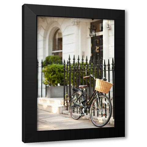Go by Bike I Black Modern Wood Framed Art Print with Double Matting by Millet, Karyn