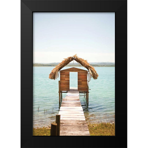 Tropical Oasis I Black Modern Wood Framed Art Print by Millet, Karyn