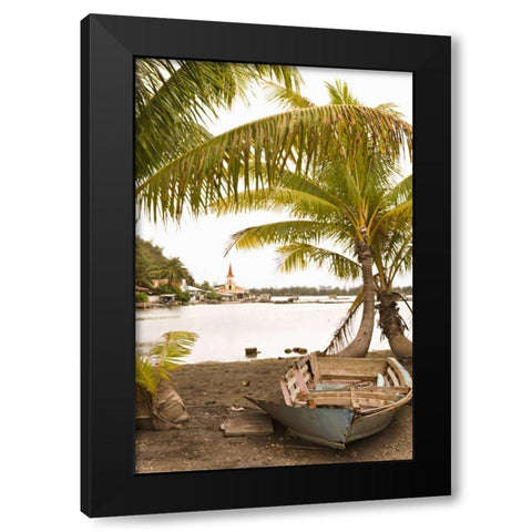 Tropical Oasis III Black Modern Wood Framed Art Print with Double Matting by Millet, Karyn