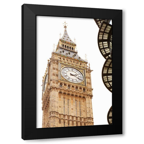Big Ben VII Black Modern Wood Framed Art Print with Double Matting by Millet, Karyn