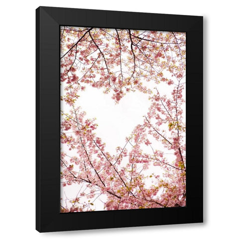 Heart in the Trees I Black Modern Wood Framed Art Print by Millet, Karyn