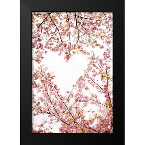 Heart in the Trees I Black Modern Wood Framed Art Print by Millet, Karyn