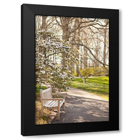 In the Park II Black Modern Wood Framed Art Print by Millet, Karyn