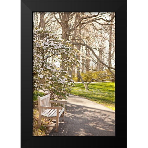 In the Park II Black Modern Wood Framed Art Print by Millet, Karyn