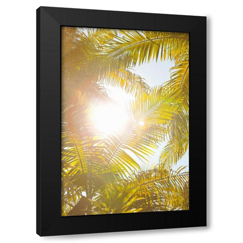 Tropical Oasis II Black Modern Wood Framed Art Print with Double Matting by Millet, Karyn