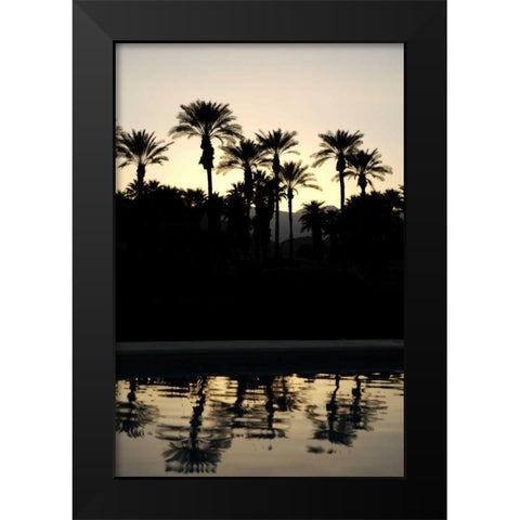 Tropical Silhouette II Black Modern Wood Framed Art Print by Millet, Karyn