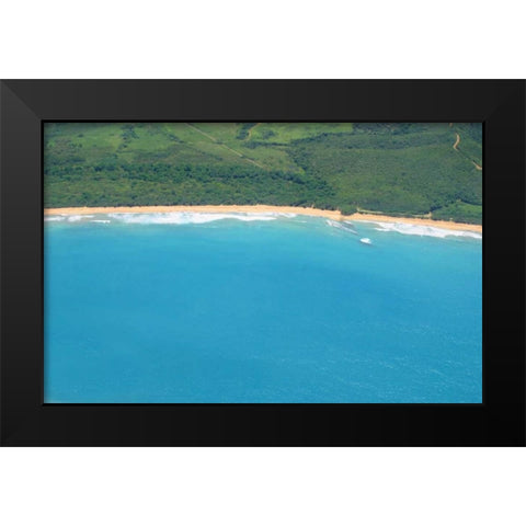 Vieques Sea I Black Modern Wood Framed Art Print by Millet, Karyn