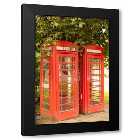 London Calling I Black Modern Wood Framed Art Print with Double Matting by Millet, Karyn