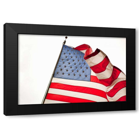 Stars and Stripes I Black Modern Wood Framed Art Print with Double Matting by Millet, Karyn