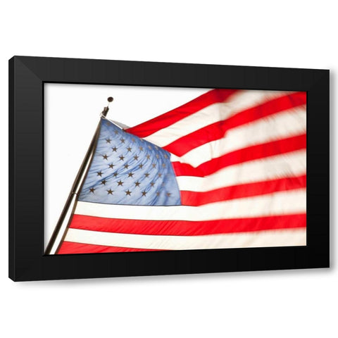 Stars and Stripes II Black Modern Wood Framed Art Print by Millet, Karyn