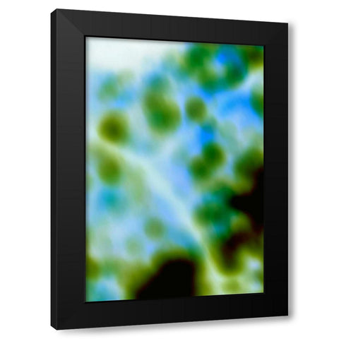 Color Drops II Black Modern Wood Framed Art Print by Millet, Karyn