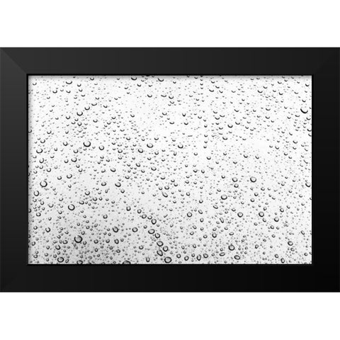 Rain Drops I Black Modern Wood Framed Art Print by Millet, Karyn