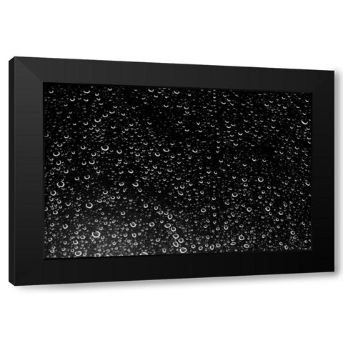 Rain Drops III Black Modern Wood Framed Art Print with Double Matting by Millet, Karyn