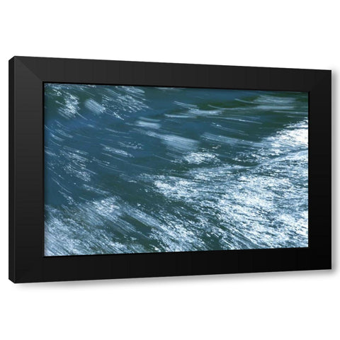 Rushing Water I Black Modern Wood Framed Art Print with Double Matting by Millet, Karyn