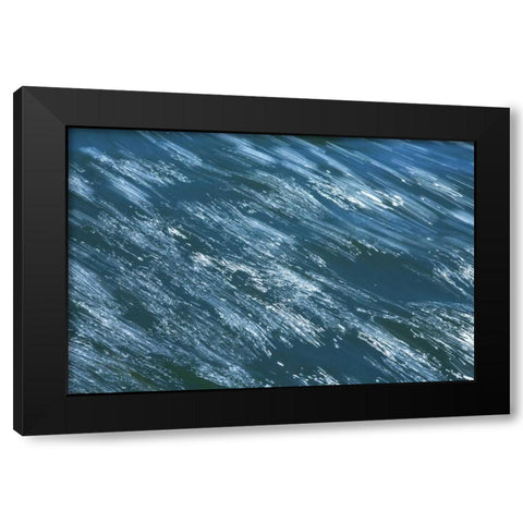 Rushing Water II Black Modern Wood Framed Art Print with Double Matting by Millet, Karyn