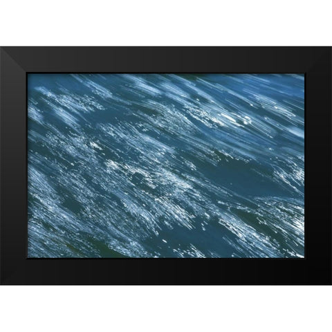 Rushing Water II Black Modern Wood Framed Art Print by Millet, Karyn