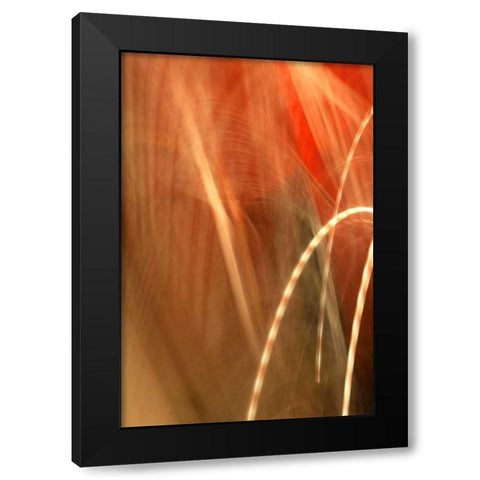 Copper Curves I Black Modern Wood Framed Art Print by Millet, Karyn