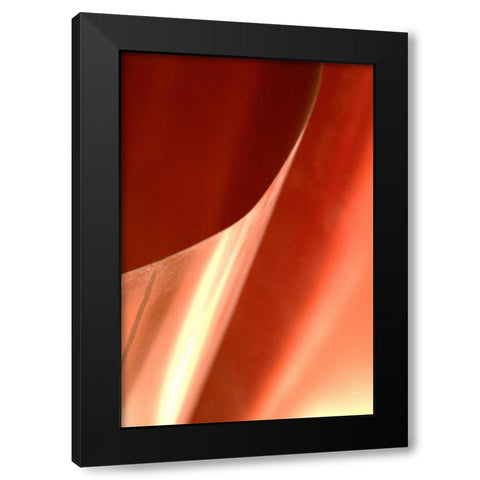 Copper Curves II Black Modern Wood Framed Art Print by Millet, Karyn
