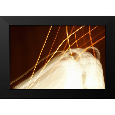 Dancing Lights I Black Modern Wood Framed Art Print by Millet, Karyn
