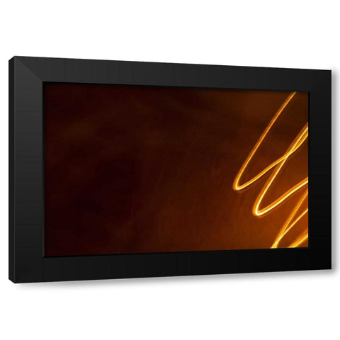 Dancing Lights II Black Modern Wood Framed Art Print with Double Matting by Millet, Karyn