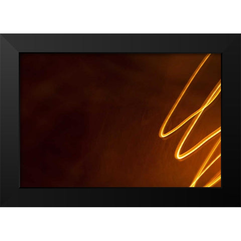 Dancing Lights II Black Modern Wood Framed Art Print by Millet, Karyn