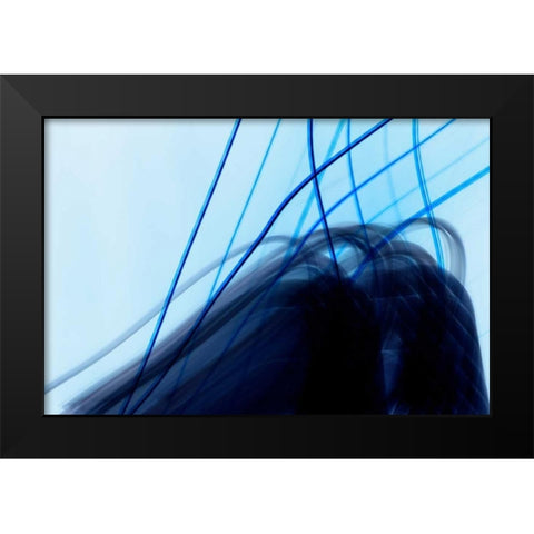 Dancing Lights III Black Modern Wood Framed Art Print by Millet, Karyn