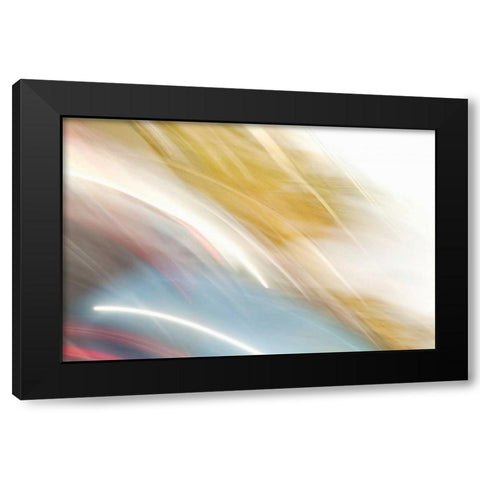 Color Streaks I Black Modern Wood Framed Art Print with Double Matting by Millet, Karyn