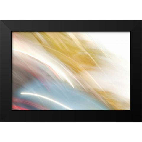 Color Streaks I Black Modern Wood Framed Art Print by Millet, Karyn