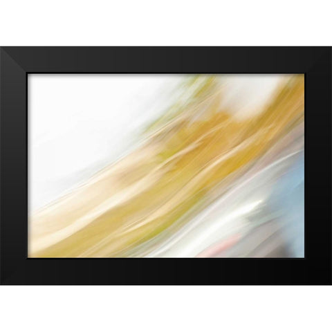 Color Streaks II Black Modern Wood Framed Art Print by Millet, Karyn