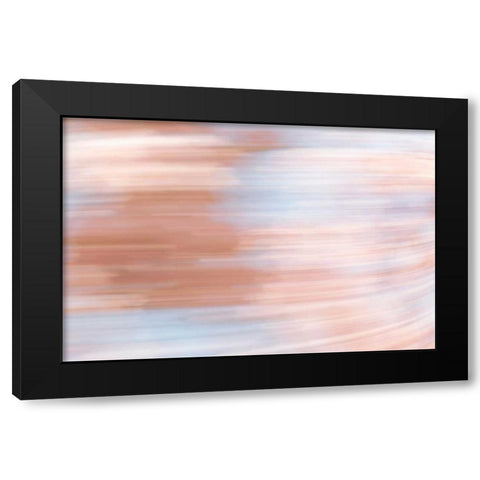 Color Streaks IV Black Modern Wood Framed Art Print by Millet, Karyn