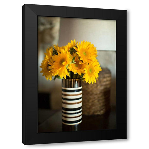 Sunflower Bouquet Black Modern Wood Framed Art Print by Millet, Karyn