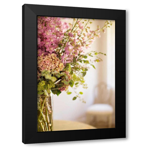 Spring Bouquet II Black Modern Wood Framed Art Print with Double Matting by Millet, Karyn