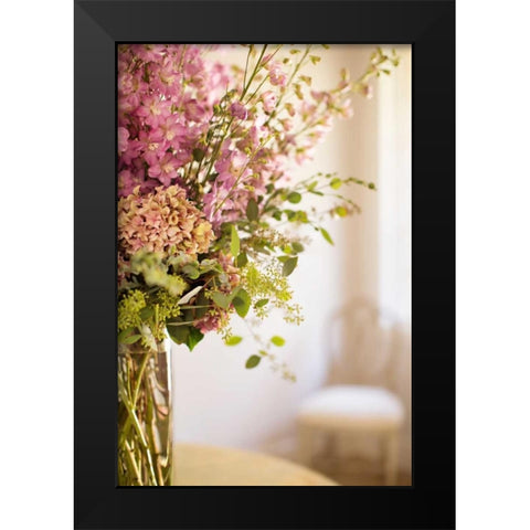 Spring Bouquet II Black Modern Wood Framed Art Print by Millet, Karyn