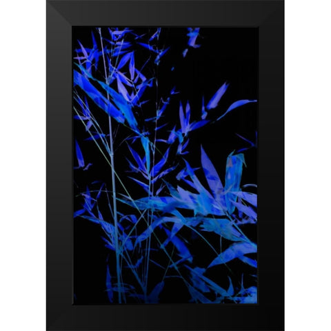 Bamboo at Night II Black Modern Wood Framed Art Print by Millet, Karyn
