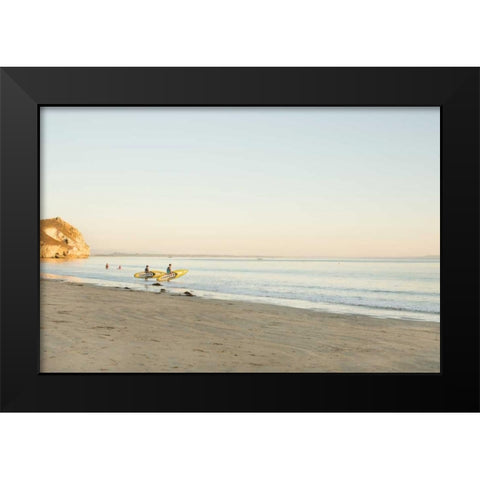 Surf Black Modern Wood Framed Art Print by Millet, Karyn