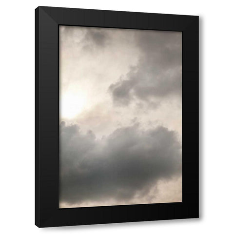 Clouds II Black Modern Wood Framed Art Print with Double Matting by Millet, Karyn