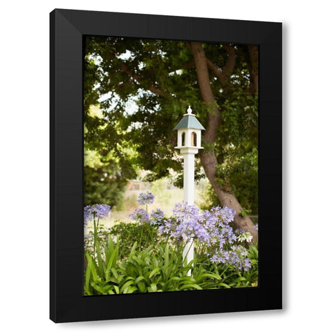 Bird Houses II Black Modern Wood Framed Art Print with Double Matting by Millet, Karyn